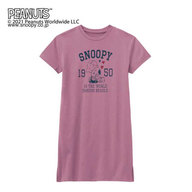 ベルメゾン Peanuts スヌーピー ワンピース ブラウン 90 90 ブラウン ベルメゾン Jre Mall店 Jre Mall