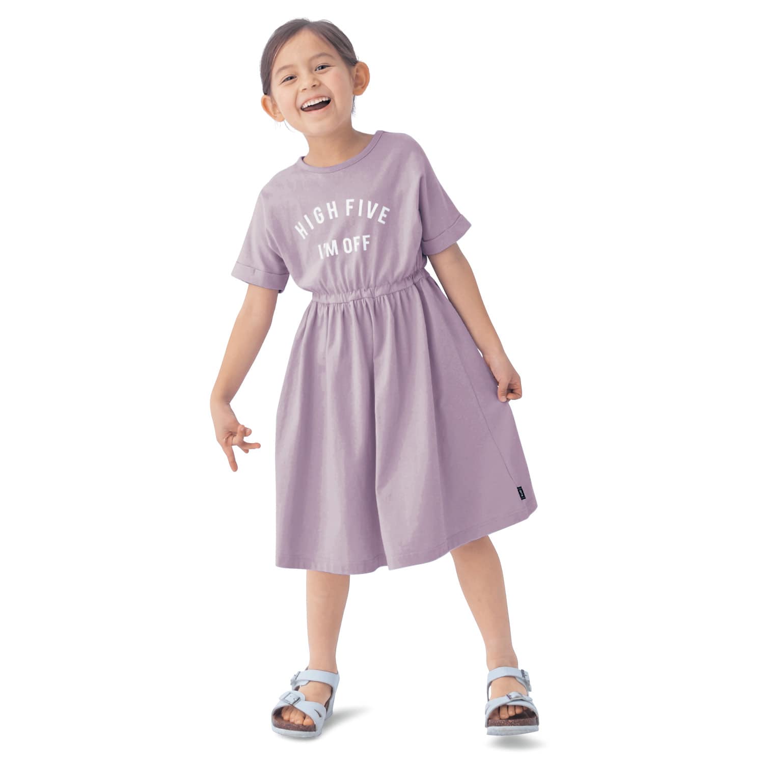 ベルメゾン ウエストゴムプリント半袖ワンピース ネイビー 150 150 ネイビー ベルメゾン Jre Mall店 Jre Mall