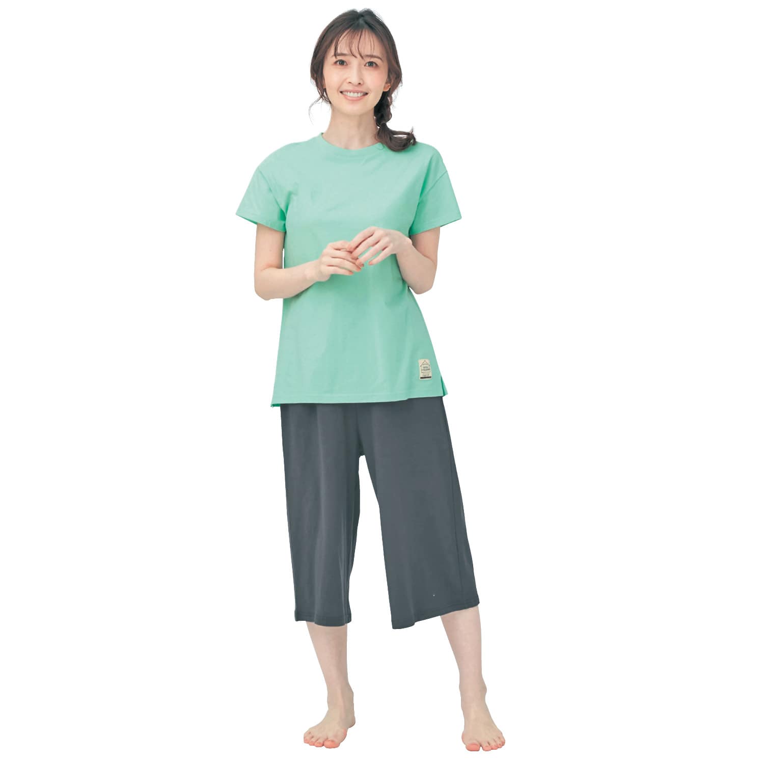 ベルメゾン プチプラ 家族でおそろいレディース半袖パジャマ ネイビー 杢グレー L L ネイビー 杢グレー ベルメゾン Jre Mall店 Jre Pointが 貯まる 使える Jre Mall