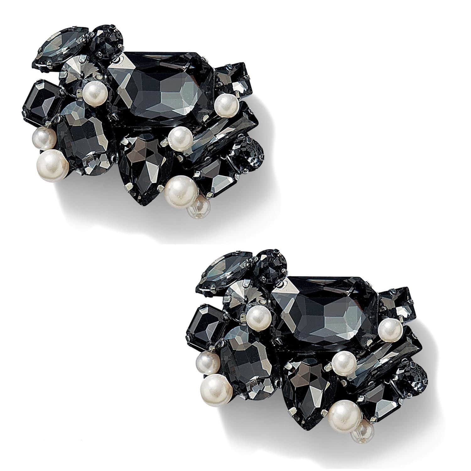 ベルメゾン シューズクリップ パール風ビジュー クリアブラック クリアブラック ベルメゾン Jre Mall店 Jre Pointが 貯まる 使える Jre Mall