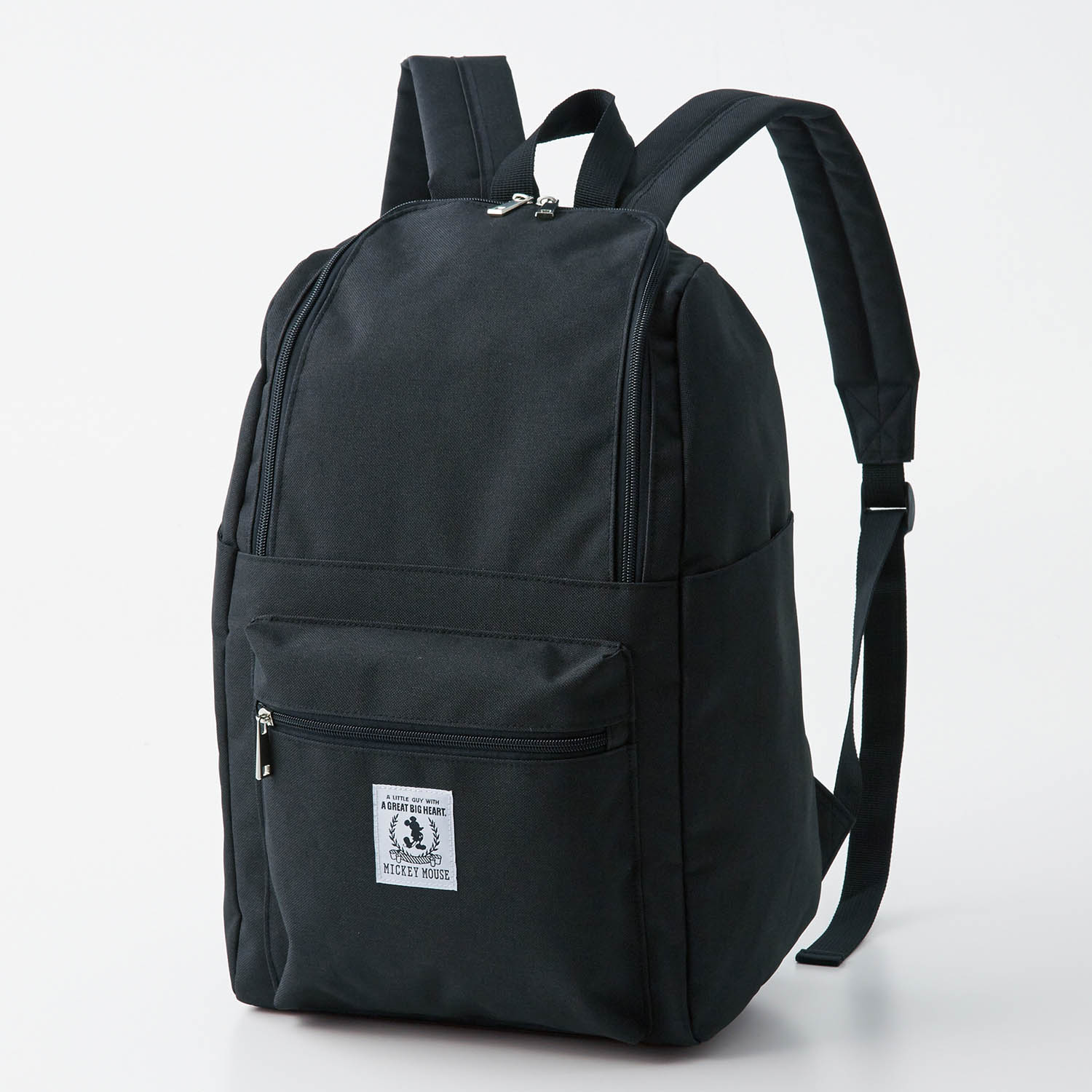 ベルメゾン ディズニー 口がガバっと開くリュックサック ミッキーマウス ブラック ミッキーマウス ブラック ベルメゾン Jre Mall店 Jre Pointが 貯まる 使える Jre Mall