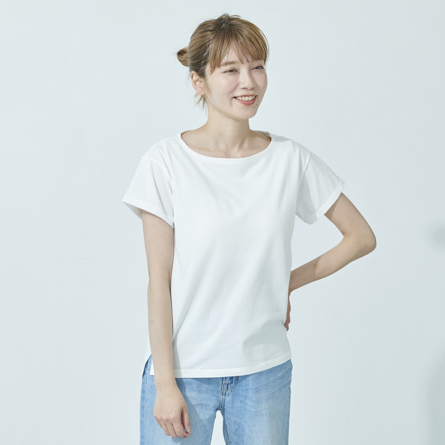 ベルメゾン サラリスト さっと乾く綿混くつろぎカップ付きtシャツ オフホワイト Ll Ll オフホワイト ベルメゾン Jre Mall店 Jre Pointが 貯まる 使える Jre Mall