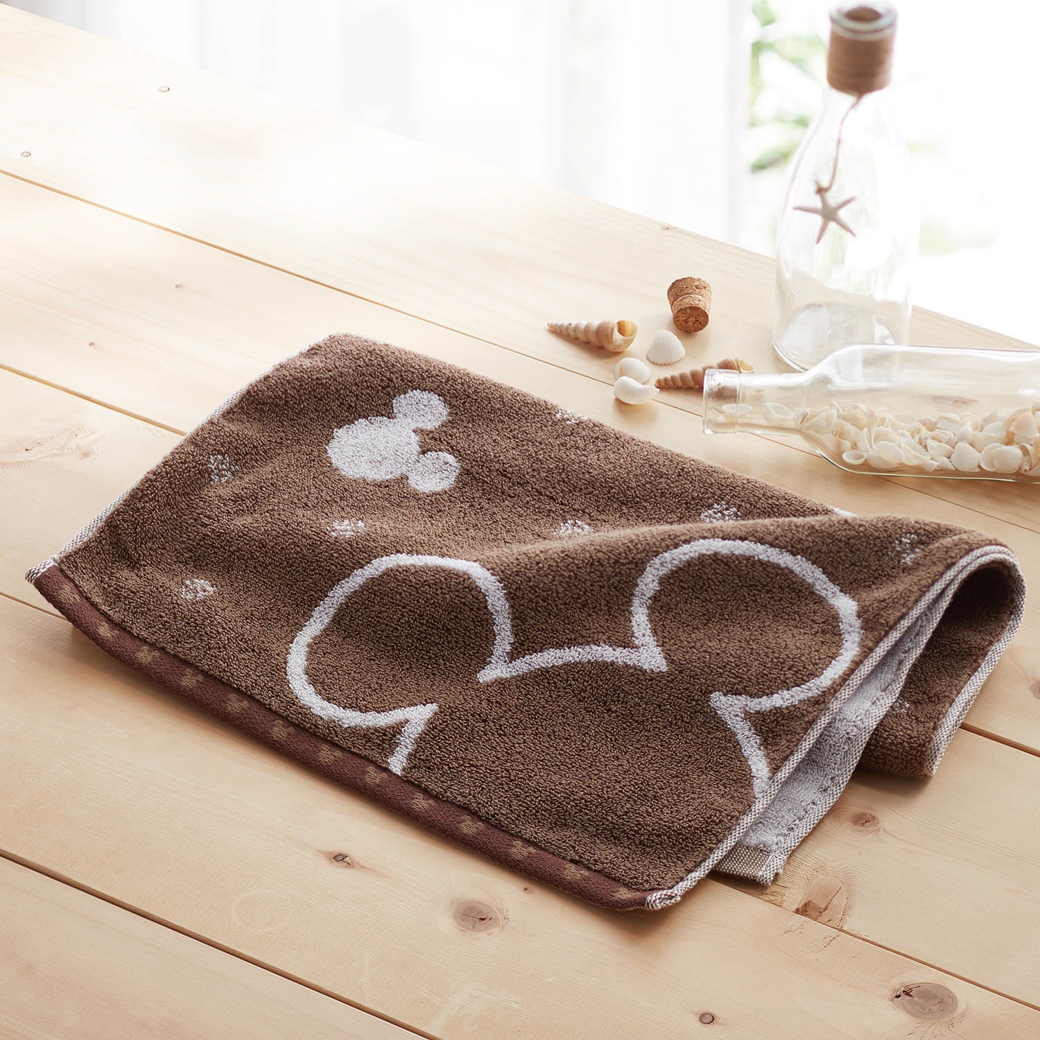 ベルメゾン ディズニー 抗菌 防臭 速乾ふんわりタオル ミッキーモチーフ ブラウン ブラウン ベルメゾン Jre Mall店 Jre Pointが 貯まる 使える Jre Mall