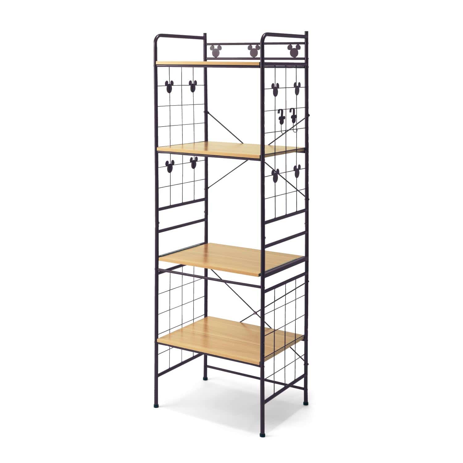 ベルメゾン ディズニー 傷が付きにくいメラミン棚板のレンジ台 ミッキーモチーフ 幅60cm 幅60cm ベルメゾン Jre Mall店 Jre Mall