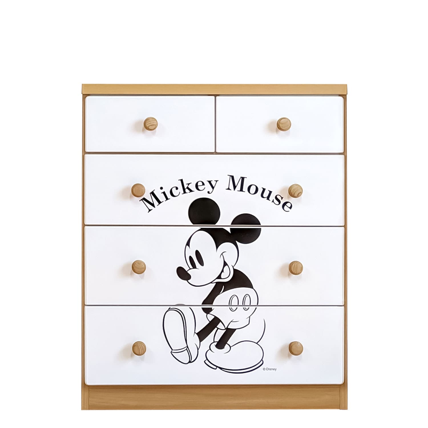 ベルメゾン ディズニー 衣類収納チェスト「ミッキーマウス」 4段(4段