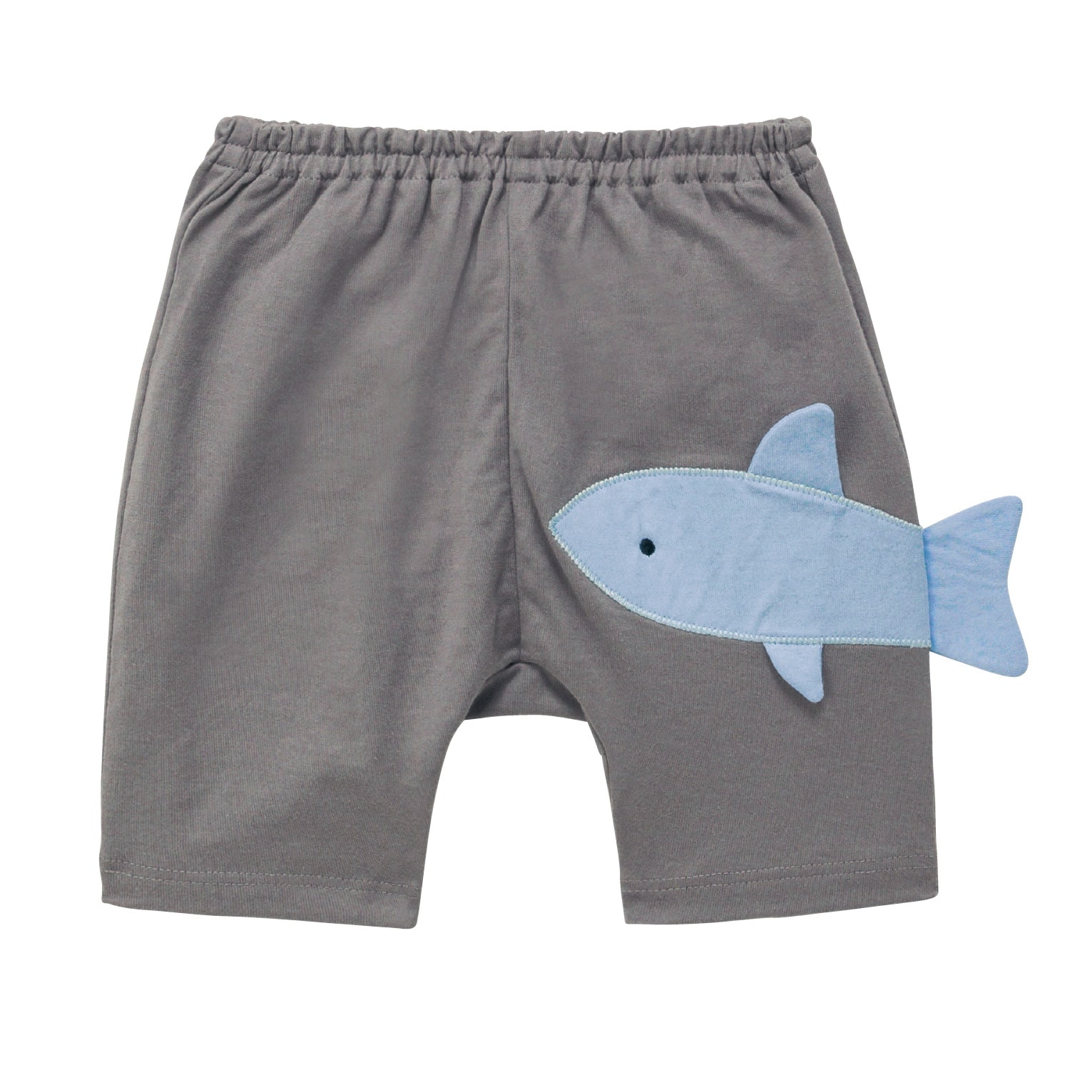 メンズ パンツ 半ズボン 白 カジュアル スポーツ サメ プリント 通販
