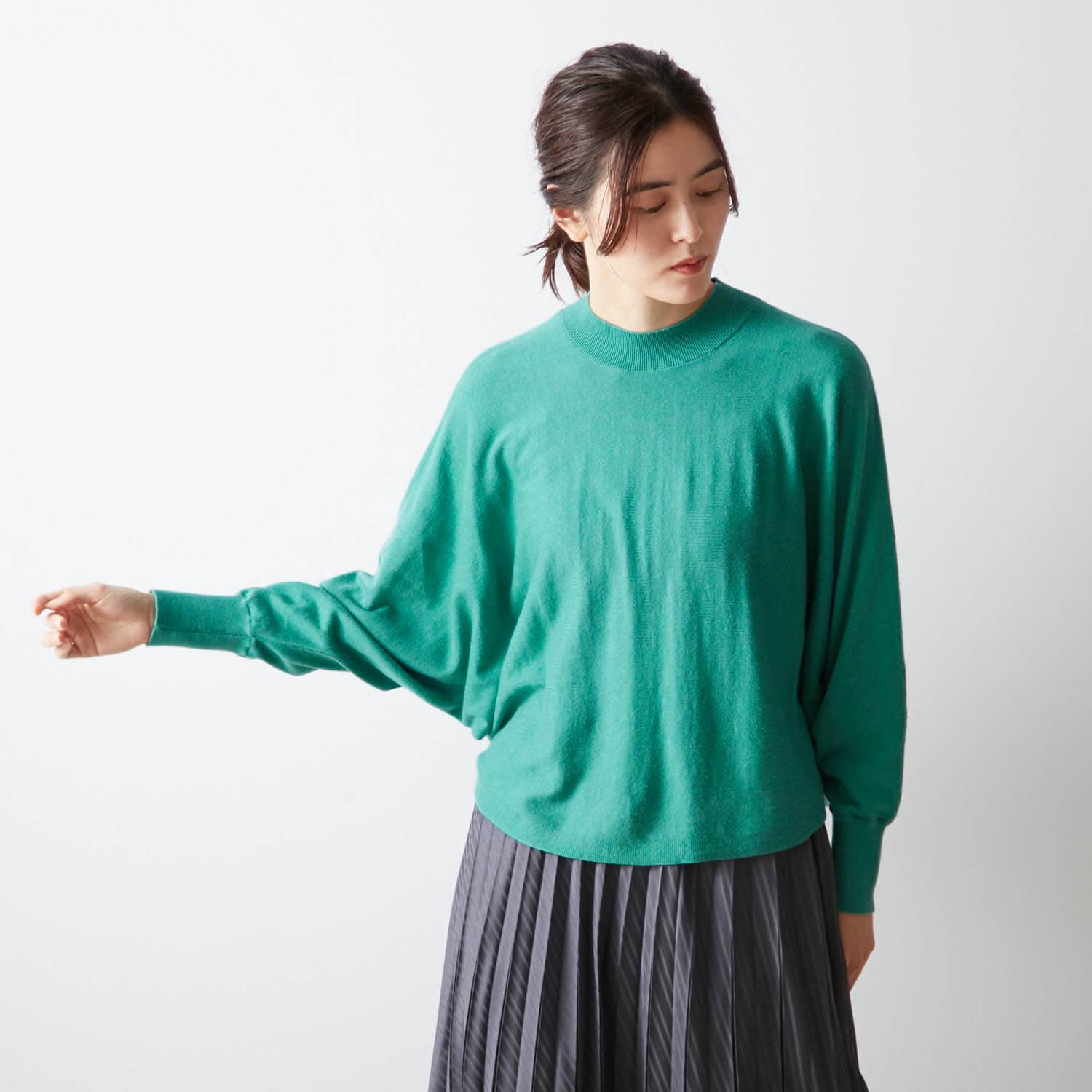 ベルメゾン ドルマンスリーブニット ライトグリーン M M ライトグリーン ベルメゾン Jre Mall店 Jre Pointが 貯まる 使える Jre Mall