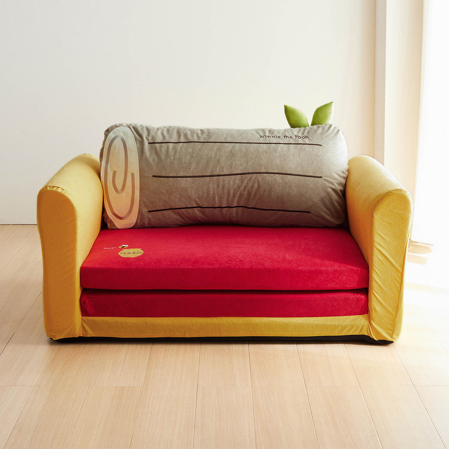 ベルメゾン ディズニー キャラクターイメージのソファーベッド 選べるキャラクター くまのプーさん くまのプーさん ベルメゾン Jre Mall店 Jre Mall