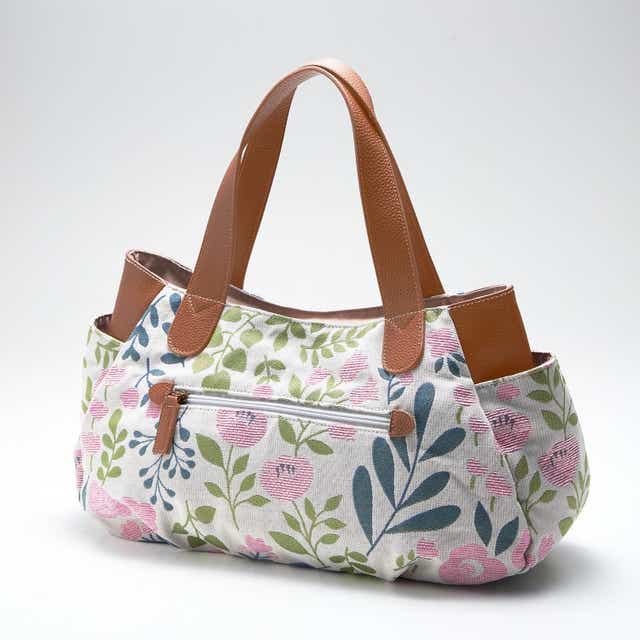 ベルメゾン ミニラボ 本革付属のジャカードセミショルダーバッグ 田舎の日曜日 田舎の日曜日 田舎の日曜日 ベルメゾン Jre Mall店 Jre Mall