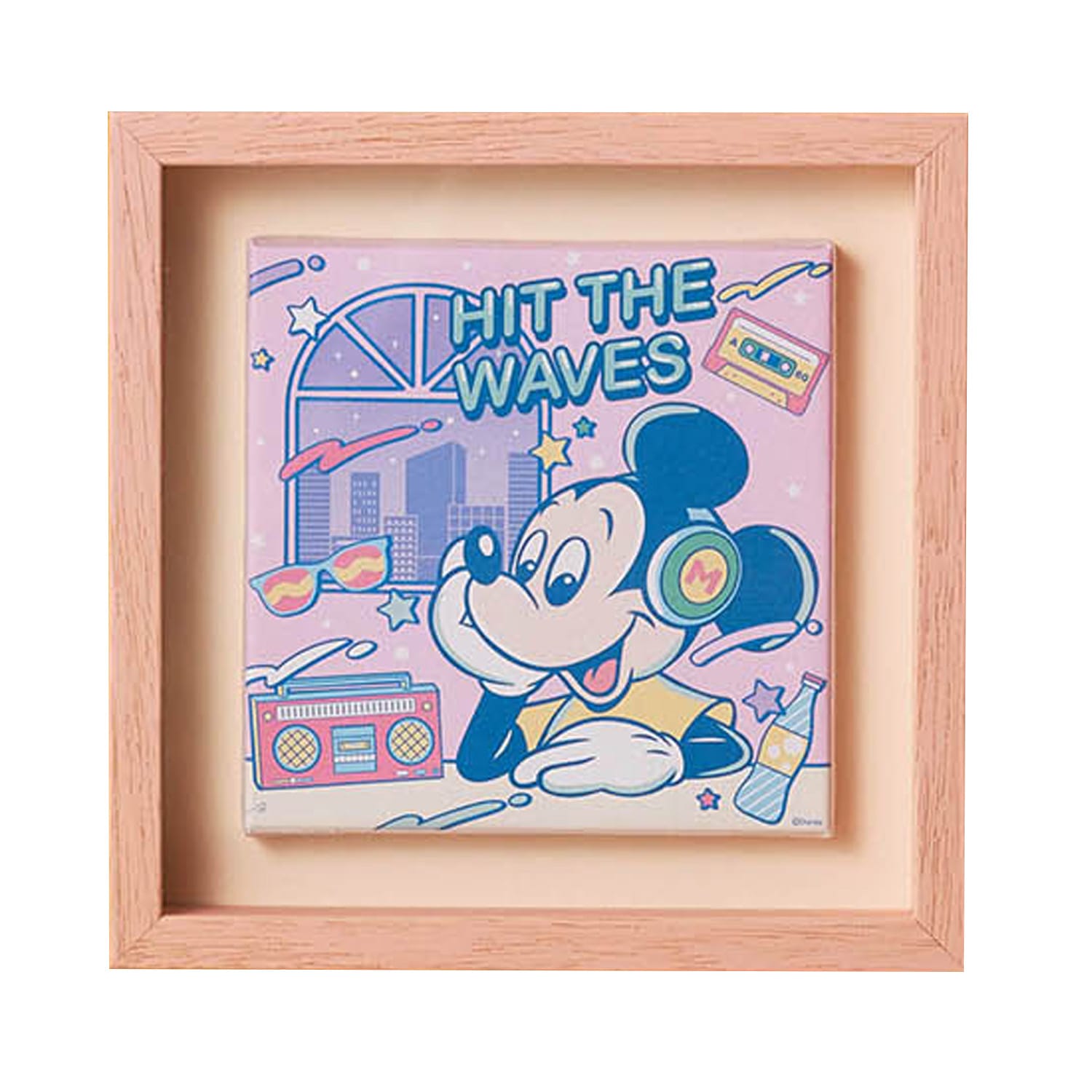 ベルメゾン ディズニー 額縁に入ったアートボード「ミッキーマウス