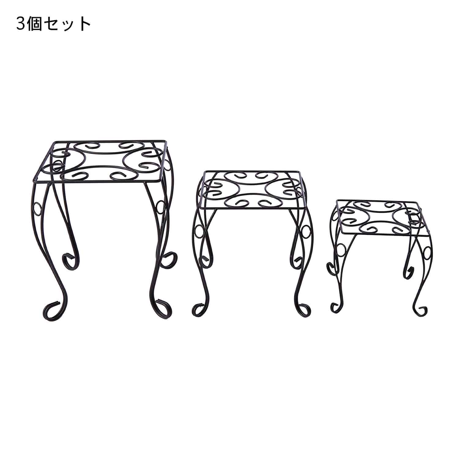 ベルメゾン スチール製フラワースタンド大中小3サイズセット( ) ベルメゾン JRE MALL店｜JRE MALL