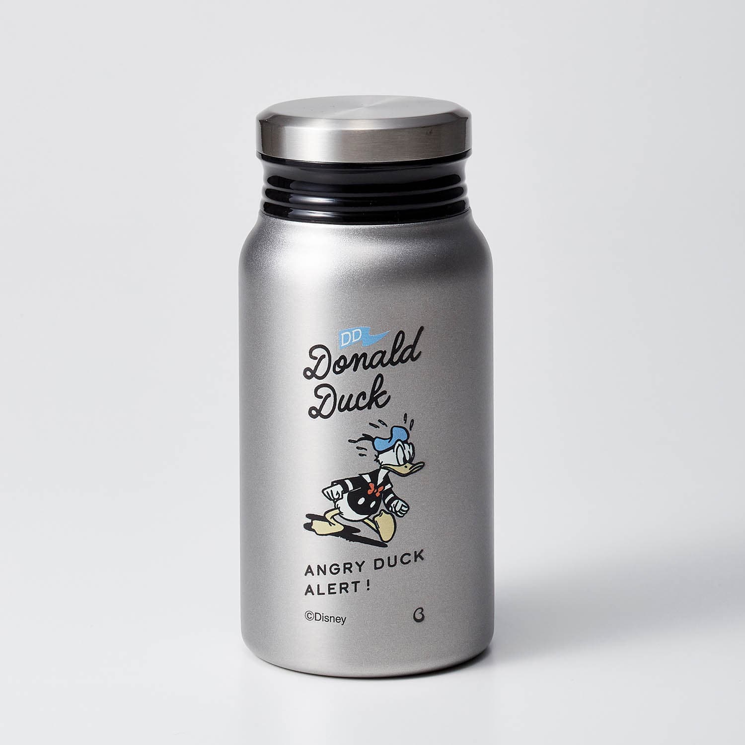 ベルメゾン ディズニー ミルク瓶のような形の保温保冷サーモボトル　400ml(選べるキャラクター) ドナルドダック