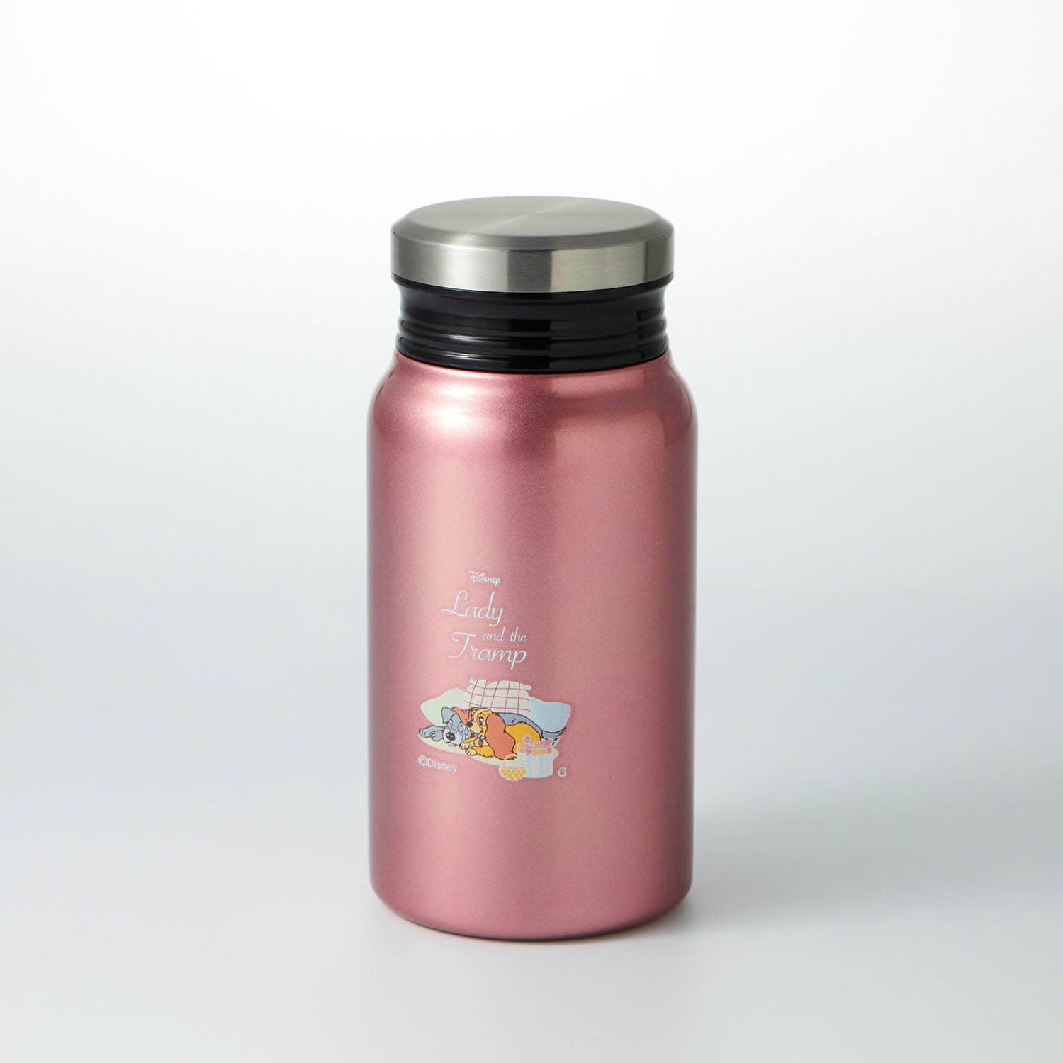 ベルメゾン ディズニー ミルク瓶のような形の保温保冷サーモボトル　400ml(選べるキャラクター) わんわん物語