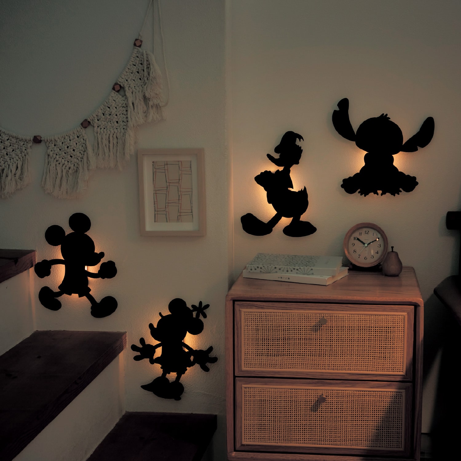 ベルメゾン ディズニー シルエットのウォールライト［日本製］（選べるキャラクター） ミッキーマウス