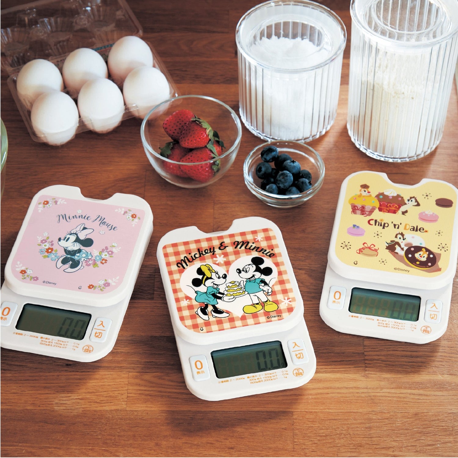 ベルメゾン ディズニー お菓子作りに便利な0.1g単位で測れるキッチンスケール(選べるキャラクター) ミニーマウス