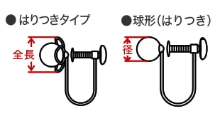 はりつきタイプ/球形(はりつき)