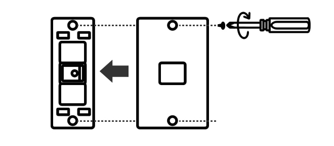 �t���̃r�X�ŁA�X�C�b�`�̎��t������̃l�W���Ɏ��t���Ă��������B