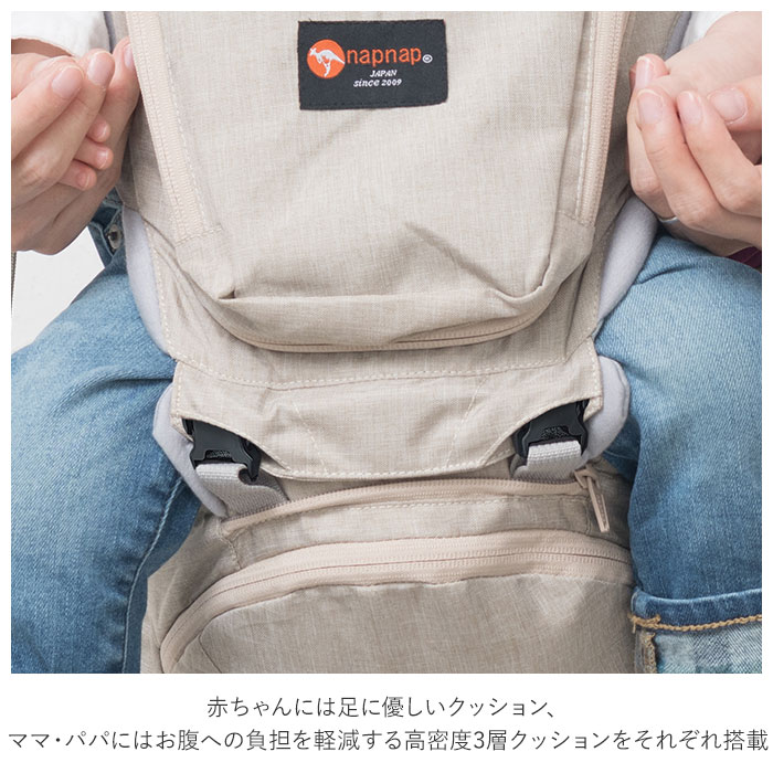 ヒップシート 抱っこ紐 通販 たためる 折りたためる Tran ダブルショルダー 便利グッズ 出産祝い ベビー用品 ベビーグッズ 赤ちゃん用品 ウエストキャリーバッグ パパグッズ 出産準備 孫 ウエストバッグ デニム ベージュ ブランド ナップナップ メランジグレー Backyard