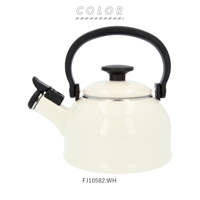 富士ホーロー ケトル 通販 笛吹きケトル 1 6l コットンシリーズ やかん おしゃれ Ih ホーロー 湯沸かし ポット 可愛い 琺瑯 直火 ヤカン 新生活 ハニーウェア Ctn16wk Fj105 Lgy Backyard Family Jre Pointが 貯まる 使える Jre Mall