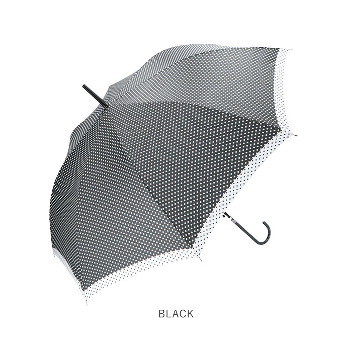 傘 レディース 長傘 ワンタッチ 通販 おしゃれ ブランド ジャンプ傘 軽量 軽い 58cm 雨傘 かさ カサ 大人 かわいい ドット 水玉 58センチ 8本骨 グラスファイバー骨 折れにくい Sheil Sheil 母の日 プレゼント 敬老の日ギフト 40代 50代 ドット切り替 Red