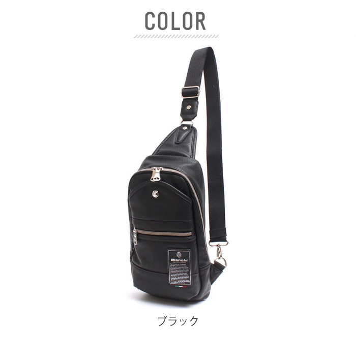 ビアンキ ボディバッグ 通販 ショルダーバッグ メンズ ブランド Bianchi 斜めがけ かっこいい ワンショルダー 自転車 サイクリング 旅行 サブ バッグ 小さめ A5 コンパクト 大人 おしゃれ Puレザー 合成皮革 アウトドア ギフト プレゼント 就職 進学 誕生日 Tbpi 02