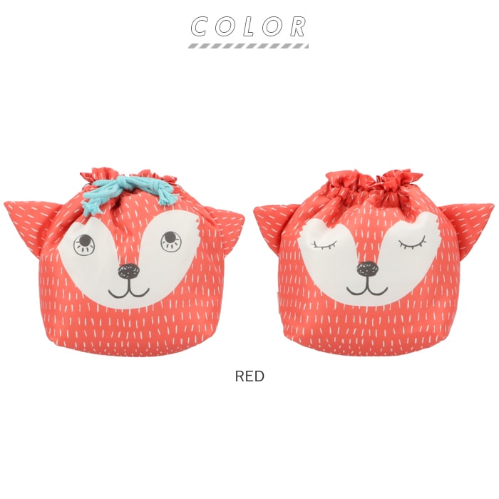 巾着袋 キャラクター 通販 巾着 かわいい アニマル 動物 モチーフ おしゃれ きんちゃく お弁当袋 コップ袋 ランチバッグ ランチ巾着 どうぶつ お弁当 幼稚園 保育園 遠足 運動会 キッズ Red Backyard Family Jre Pointが 貯まる 使える Jre Mall