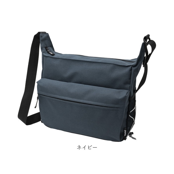 ショルダーバッグ 斜めがけ メンズ 大きめ 通販 レディース シンプル カジュアル 通学 ショルダー 肩掛け 多収納 ポケット 旅行 トラベル サブ バッグ アウトドア スポーツ メッセンジャーバッグ Shelter シェルター L I P Lip 03 ブラック Backyard Family Jre Point