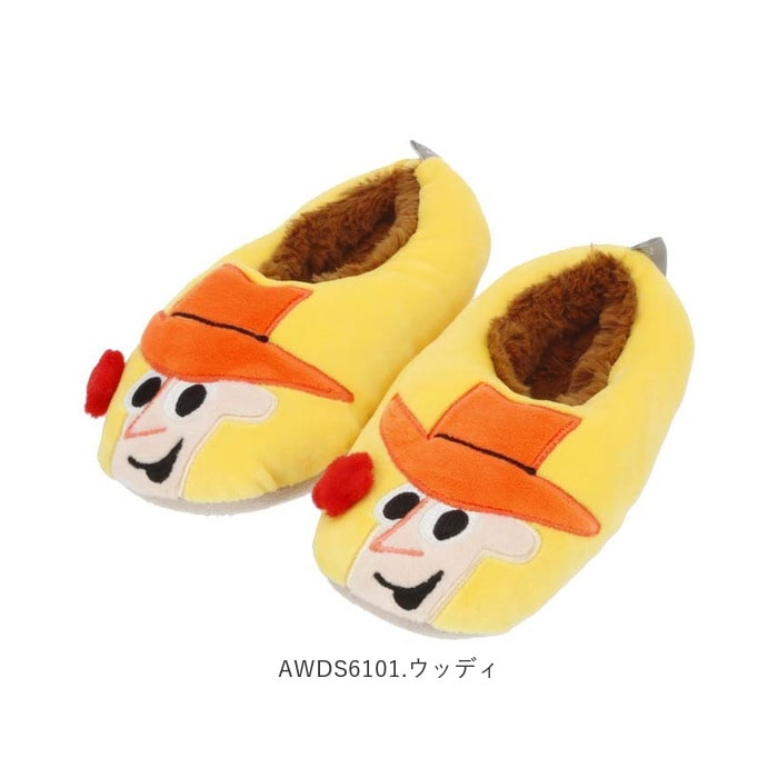 ルームシューズ 子供 通販 スリッパ かわいい もこもこ 防寒 冬 モコモコ 女の子 小学生 子供用 ミニー ミッキー 可愛い 室内履き ジュニアサイズ ひつじのショーン エイリアン バズ オラフ ウッディ キャラクター インテリア Awds6101 ウッディ Backyard Family Jre