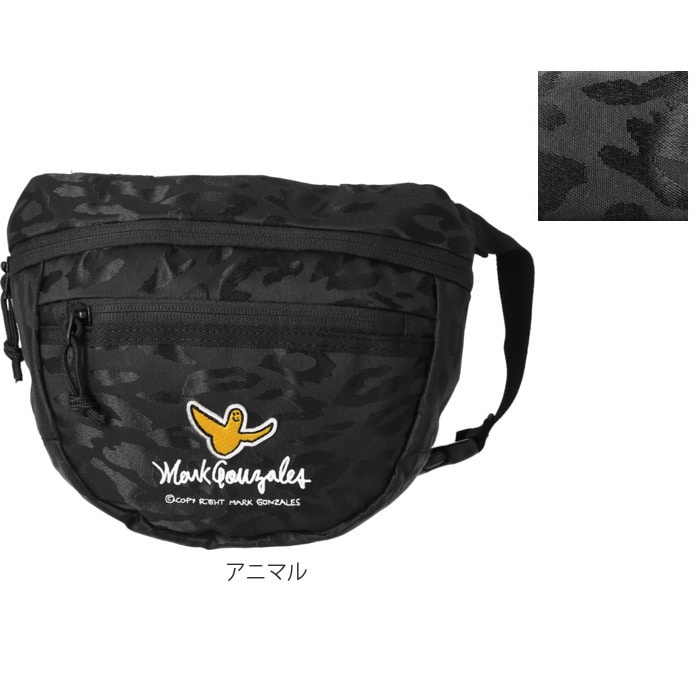 ボディバッグ メンズ ブランド 通販 Mark Gonzales マークゴンザレス ショルダーバッグ 小さめ 斜めがけ かっこいい 2way ウエストバッグ ウエストポーチ おしゃれ シンプル ストリート 旅行 トラベル アウトドア Mgsr008 ギフト プレゼント 父の日 バレンタイン ブラック