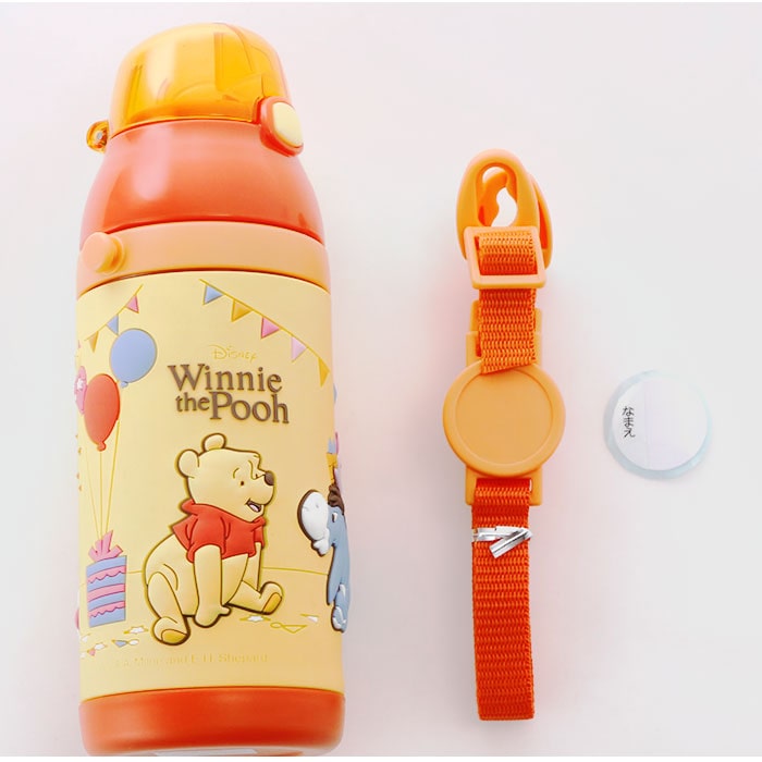 水筒 キッズ ストロー 通販 ステンレス 保冷 キャラクター ディズニー かわいい ステンレスボトル 380ml ハローキティ トトロ プラレール おさるのジョージ はらぺこあおむし プーさん いないいないばあ Skater スケーター 子供用水筒 キティおやつタイム Backyard