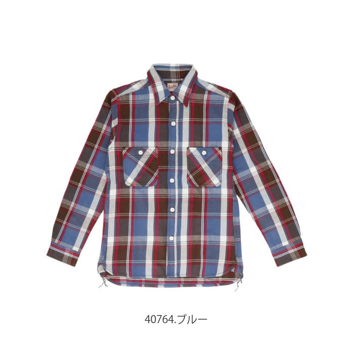 ヒューストン ビエラシャツ 通販 Houston シャツ ネルシャツ メンズ アメカジ ブランド Houston Check Viyella Shirt シンプル ワークシャツ コットン 厚手 長袖 カジュアルシャツ トップス Mサイズ ブルー Backyard Family Jre Pointが 貯まる