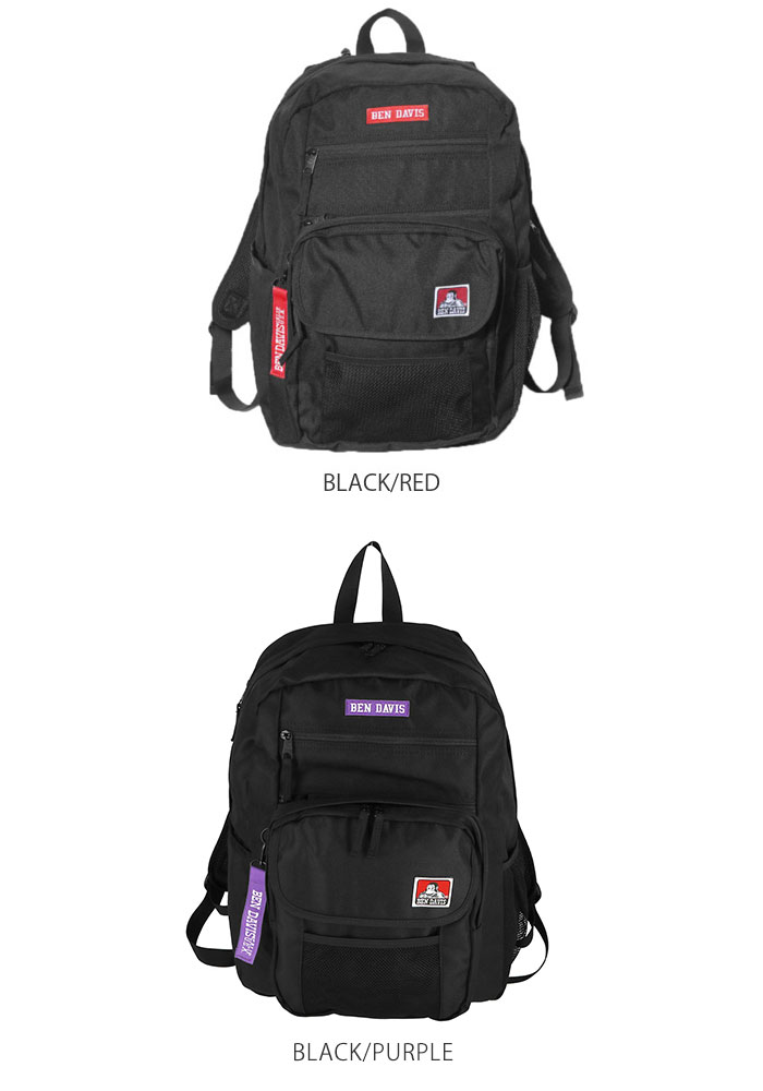 Ben Daivis リュック 通販 メンズ 大容量 ブランド ベンデイビス おしゃれ シンプル リュックサック レディース 男女兼用 通学 通勤 B4 大きめ 丈夫 高校生 中学生 大学生 多機能 ポケット 軽量 軽い ストリート カジュアル Gadget Daypack ジェットデイパック Black