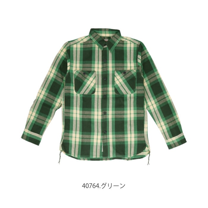 ヒューストン ビエラシャツ 通販 Houston シャツ ネルシャツ メンズ アメカジ ブランド Houston Check Viyella Shirt シンプル ワークシャツ コットン 厚手 長袖 カジュアルシャツ トップス Mサイズ グリーン Backyard Family Jre Pointが 貯まる