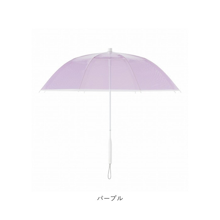 ビニール傘 かわいい 通販 ブランド プラスチック カラーライン 雨傘 レディース 長傘 おしゃれ 60cm 雨 強風 婦人傘 高校生 かさ カサ 丈夫 レディース傘 かわいい サスティナブル エシカル 大きい 手開き サエラ 透明 ブルー レッド ホワイト パープル グリーン 長傘