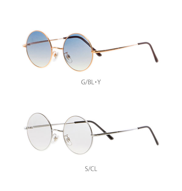 サングラス Uvカット 通販 レディース メンズ 丸型 ラウンド ファッショングラス おしゃれ かわいい Uv99 カット 紫外線カット カラーレンズ ライトカラー クリアレンズ Uv対策 紫外線対策 細フレーム 金ブチ 銀ブチ 黒ブチ 丸眼鏡 丸メガネ 伊達メガネ ダテメガネ G Sm