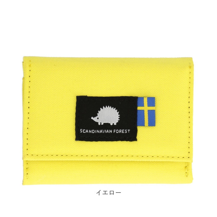 スカンジナビアンフォレスト 財布 通販 おしゃれ 北欧 レディース コンパクト ジュニア 撥水 女の子 折財布 アウトドア ミニウォレット お札 三つ折り さいふ 三折 サイフ 小銭入れ コインケース カードケース カード入れ かわいい ハリネズミ カジュアル Moz モズ