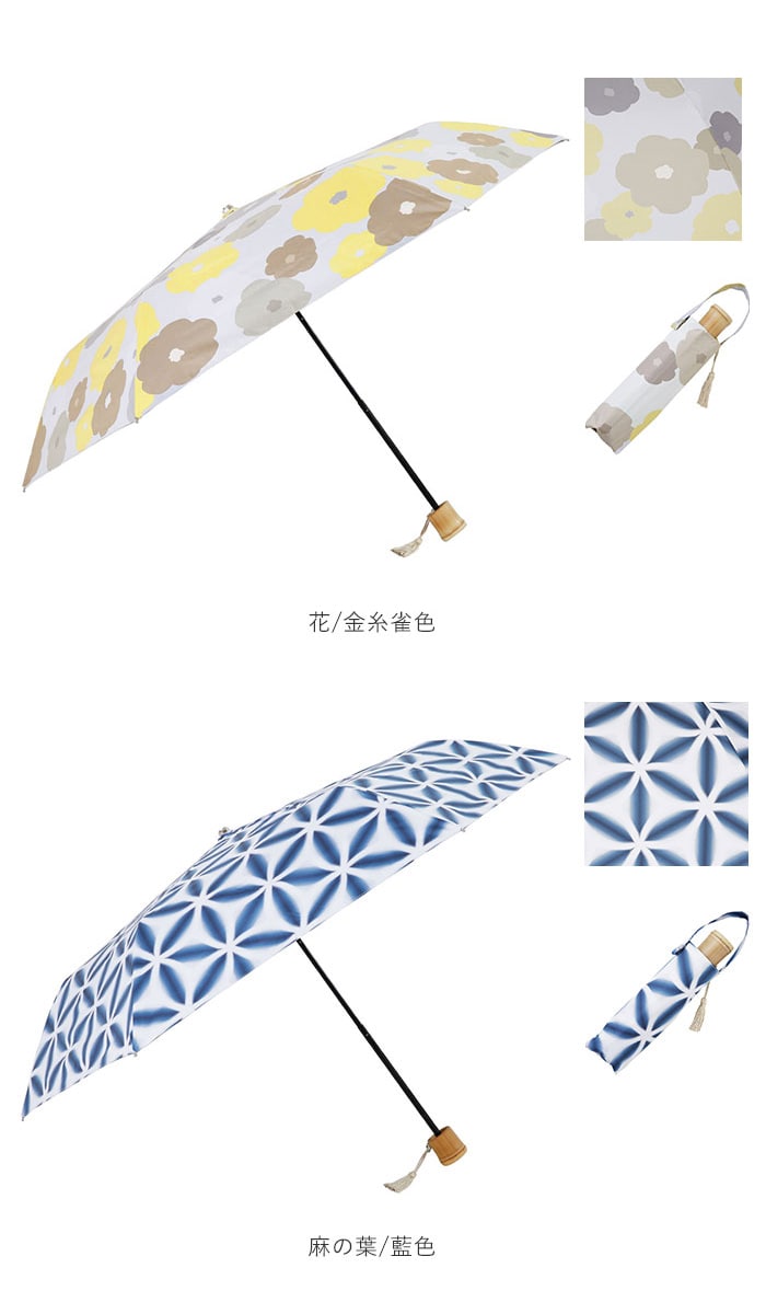 折りたたみ傘 レディース かわいい 通販 晴雨兼用 おしゃれ 50cm 6本骨 円形手元 Uvカット率99 以上 遮光率99 以上 遮熱 Upf50 河馬印本舗 晴雨兼用日傘 和柄 タッセル手元 撥水 はっ水 ギフト プレゼント 母の日 誕生日 折りたたみ傘50cm 百合 勿忘草色 Backyard