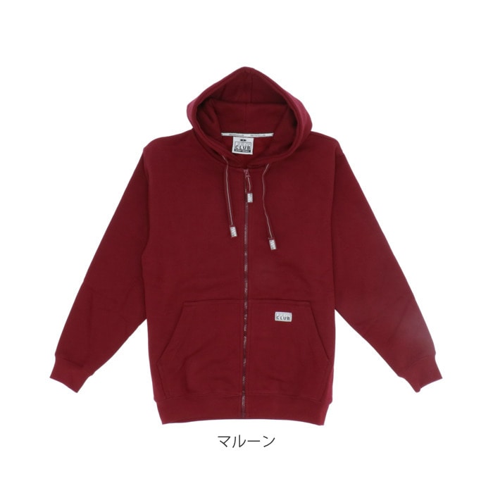 SALE】 PROCOLE【M】パーカー チャック フード付き レッド ベロア生地