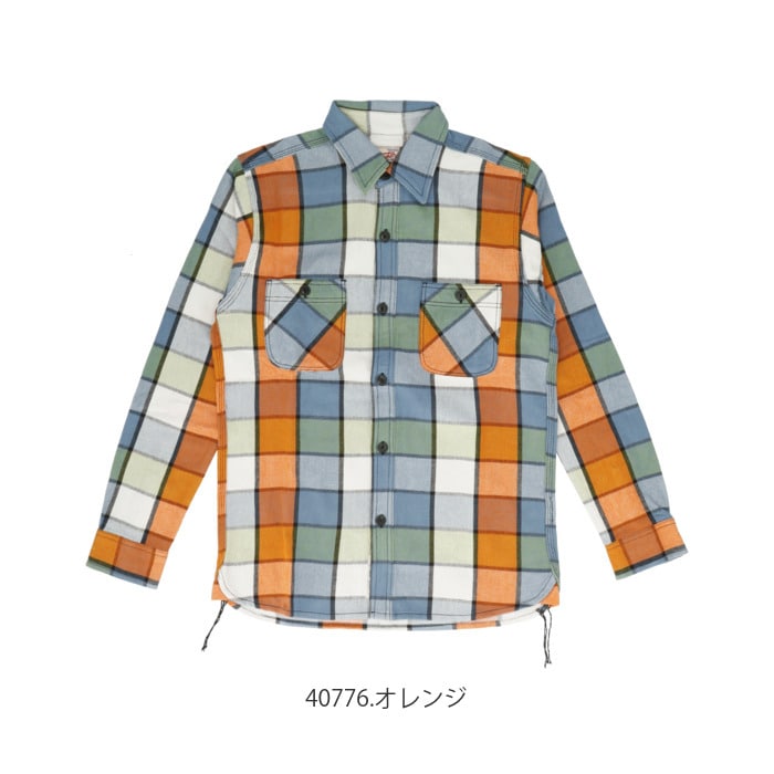 ヒューストン ビエラシャツ 通販 Houston シャツ ネルシャツ メンズ アメカジ ブランド Houston Check Viyella Shirt シンプル ワークシャツ コットン 厚手 長袖 カジュアルシャツ トップス Mサイズ ブルー Backyard Family Jre Pointが 貯まる