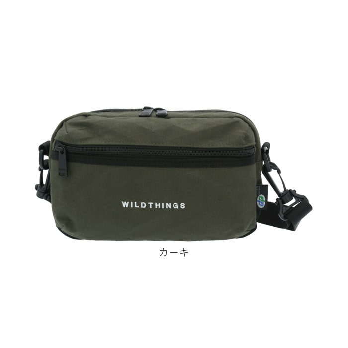 ショルダーバッグ メンズ 斜めがけ かっこいい 通販 ブランド Wild Things ワイルドシングス レディース 小さめ 大人 2way ポーチ 軽量 軽い スポーティー Wild Things ワイルドシングス 旅行 サブバッグ シンプル 無地 ロゴ 丈夫 コットン ナチュラル 耐水性 X Pac 日常