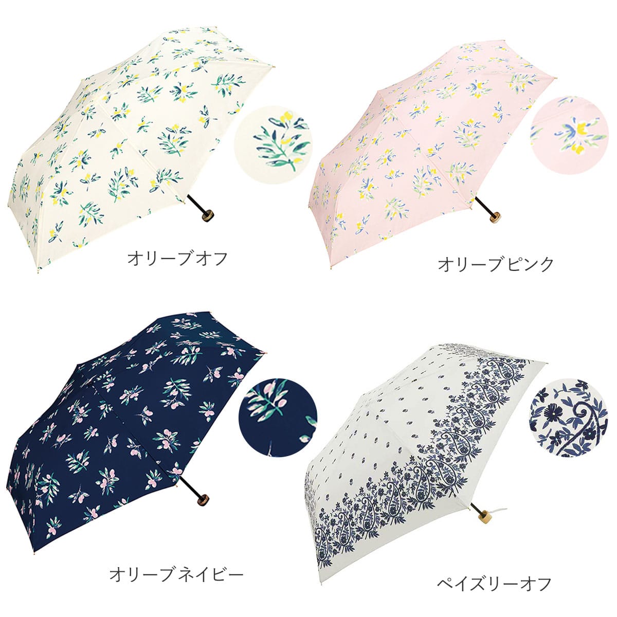 折りたたみ傘 レディース 軽量 通販 おしゃれ Wpc ワールドパーティ 晴雨兼用 傘 折りたたみ 雨傘 日傘 Uvカット 紫外線対策 ケース付き ポーチ付き 50cm 6本骨 花柄 フラワー 折り畳み 手開き 手動 W P C ワールドパーティー かわいい オシャレ ジッパーケース 折り畳み