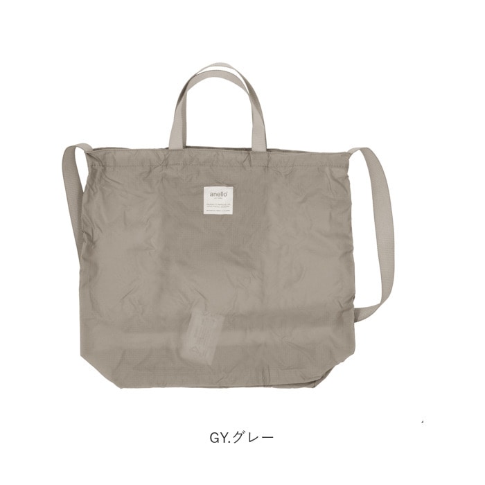 アネロ トートバッグ 通販 Anello ショルダーバッグ エコバッグ 折りたたみ コンパクト 丈夫 軽量 軽い 大容量 レディース メンズ 大きめ おしゃれ カラフル 折りたたみバッグ サブバッグ 巾着 ポケット リップストップナイロン Pokepa ポケパ Abr0079 Bk ブラック