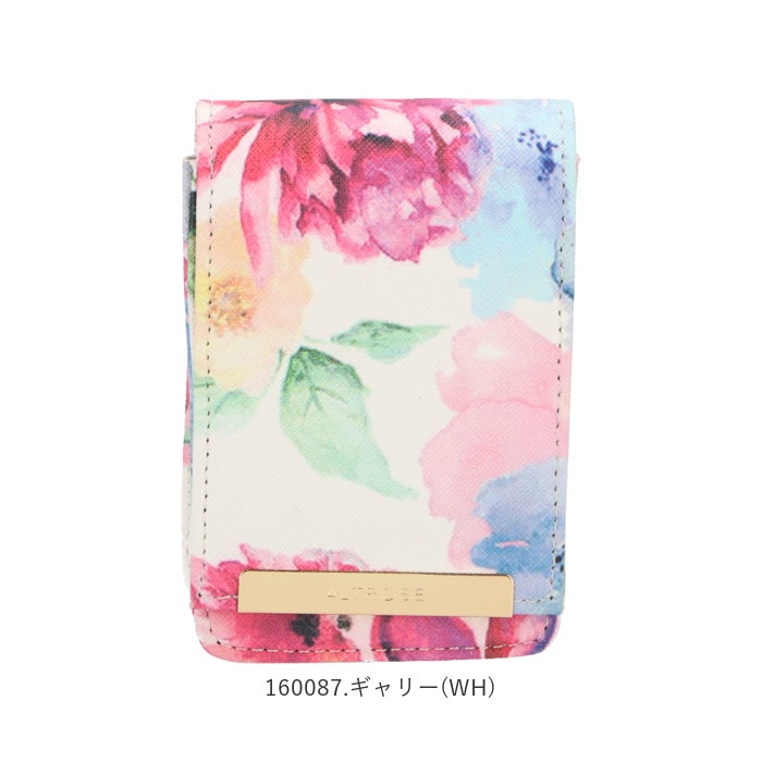 シガレットケース レディース 通販 おしゃれ 可愛い シガレットホルダー シガレットポーチ タバコケース ロング 本 Iqosケース アイコス 煙草入れ ポーチ 花柄 フラワー ミラー付き 鏡 シガーケース 煙草入れ ミニポーチ タバコ 箱ごと 小物 ケース Altrose アルト