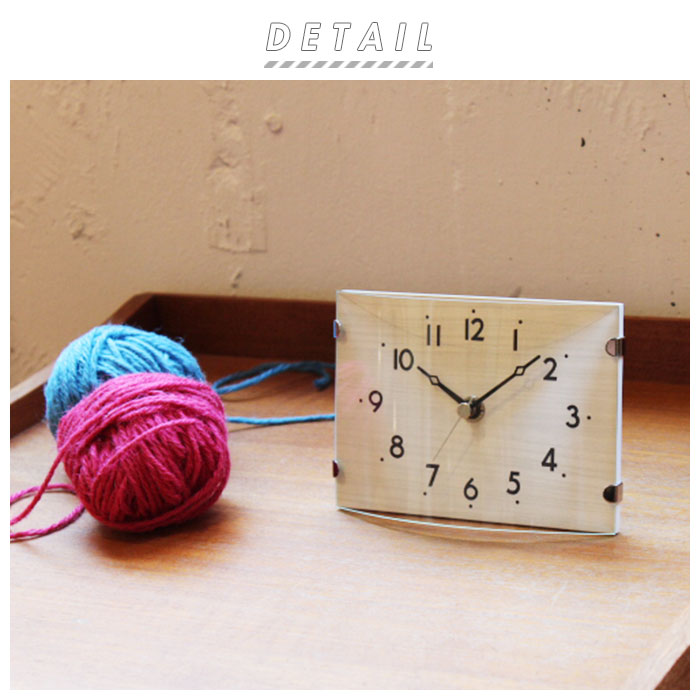 置時計 おしゃれ 小さい 通販 卓上 時計 木目調 Mdf 北欧 置き時計 アナログ 掛け時計 音がしない 掛け 置き 両用 連続秒針 シンプル コンパクト 置き掛け兼用時計 新築祝い 結婚祝い ギフト プレゼント Rimlex リムレックス ヒーリングステラ W 712 W712n ナチュラル