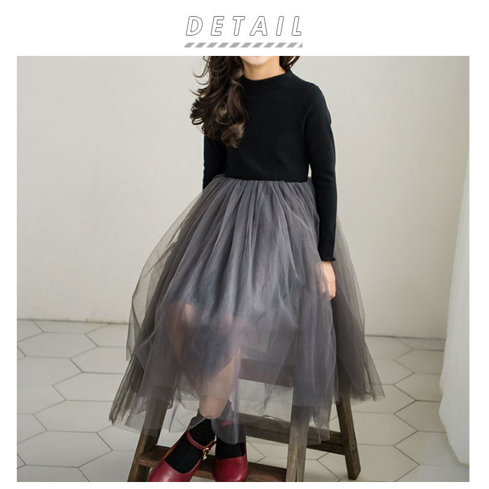 フォーマル ワンピース 女の子 通販 子供服 長袖 黒 秋冬 女の子 小学生 子供 ドレス ピアノ 発表会 レース チュールスカート キッズ ひざ丈 こども 110cm 1cm 130cm 110cm ブラック Backyard Family Jre Pointが 貯まる 使える Jre Mall