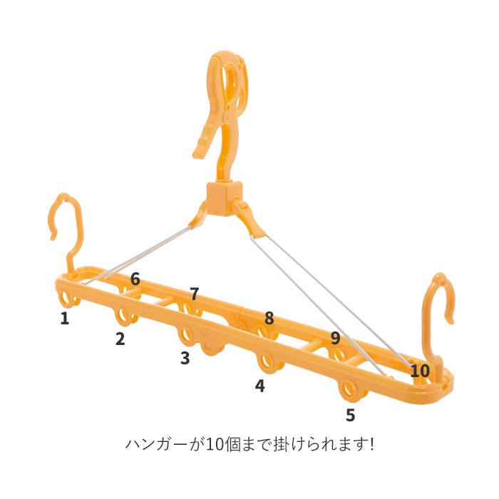 ハンガー 折りたたみ 通販 ハンガー セット ベビー用品 便利グッズ 新生児 ベビーハンガー ミニハンガー 洗濯物干し ギフト 洋服掛け プレゼント 折りたたみ 折り畳み ミニハンガー 赤ちゃん用品 小さい 部屋干し 室内干し イエロー Backyard Family Jre Pointが