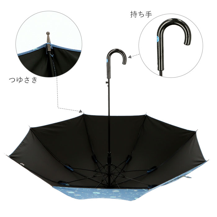 傘 子供用 55センチ 通販 長傘 キッズ 55 男の子 女の子 ジュニア 日傘 晴雨兼用 晴雨兼用傘 雨晴兼用傘 おしゃれ 雨具 ジャンプ傘 レイングッズ 低学年 小学生 子ども傘 かわいい ブランド アウトドアプロダクツ ライトブルーボーダー Backyard Family Jre Pointが