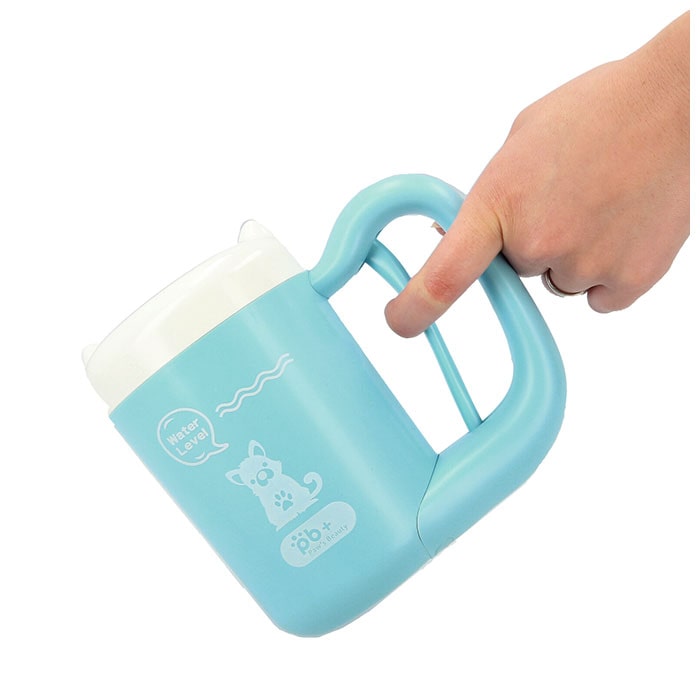 ペット 足 洗い 通販 足洗いカップ 犬 足洗い カップ 足洗いボトル シリコーンブラシ 小型犬 中型犬 簡単 使いやすい 半自動 回転 分解できる 洗いやすい お出かけ お散歩用品 お散歩グッズ 犬用品 ペット Mサイズ ブルー Backyard Family Jre Pointが 貯まる