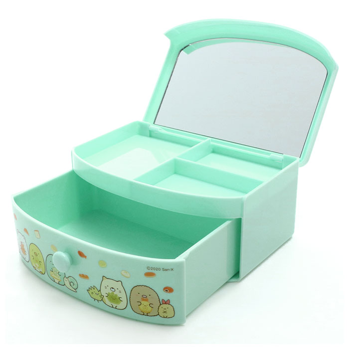 ジュエリーボックス キッズ 通販 可愛い 鏡付き ジュエリーケース 小物入れ 女の子 小学生 園児 子供 ガールズ おしゃれ ギフト 女子 プレゼント スヌーピー キャラクターグッズ すみっコぐらし チップとデール グッズ トイストーリー ラプンツェル アリエル アリエル