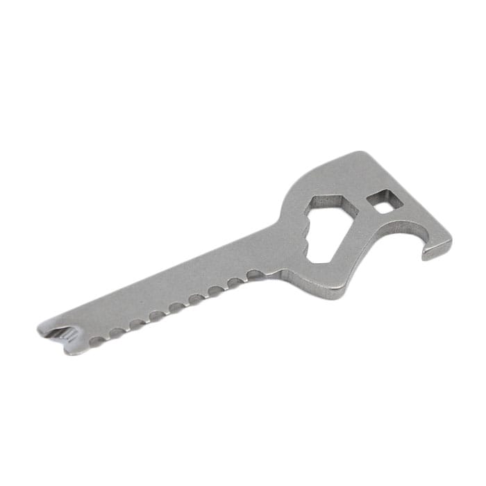 マルチツール キーホルダー 通販 Key Quest キークエスト 6in1 便利ツール 工具 鍵型 カッター 栓抜き プルタブ起こし 糸切り マイナスドライバー ナット回し カートンオープナー 6機能 カギ型便利ツール ツカダ シルバー Backyard Family Jre Pointが 貯まる